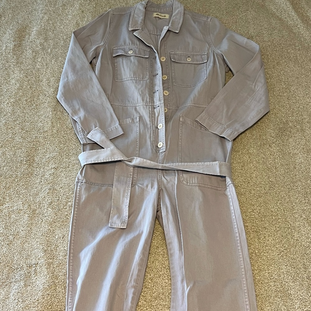 NWOT Madewell Light Blue Coverall Jumpsuit - Picture 2 of 4